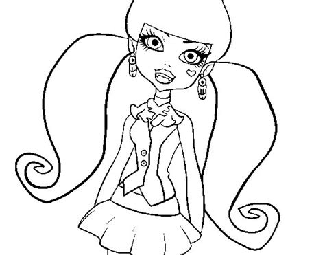 Desenho De Monster High Draculaura Para Colorir