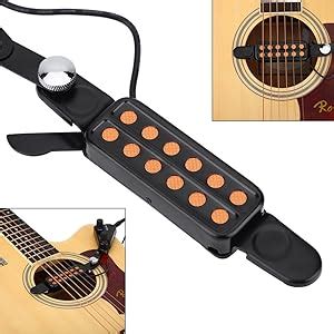 Dilwe 12 Trous Pick Up De Guitare Acoustique Transducteur Micro