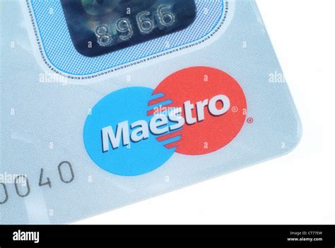 Details of a MAESTRO card Stock Photo - Alamy