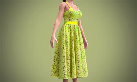 Dress Sequin 3d Model Turbosquid 1377926