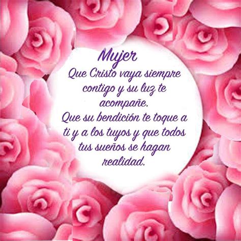 A Poem Written In Spanish With Pink Roses