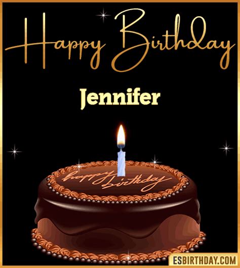 Happy Birthday Jennifer  🎂 Images Animated Wishes【28 S】