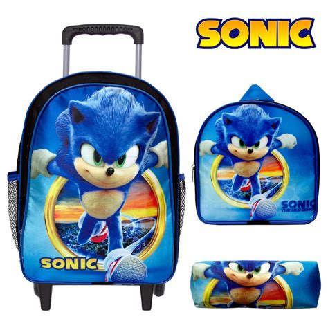 Mochila Masculina Escolar Juvenil G Sonic Reforçada Rodinha na