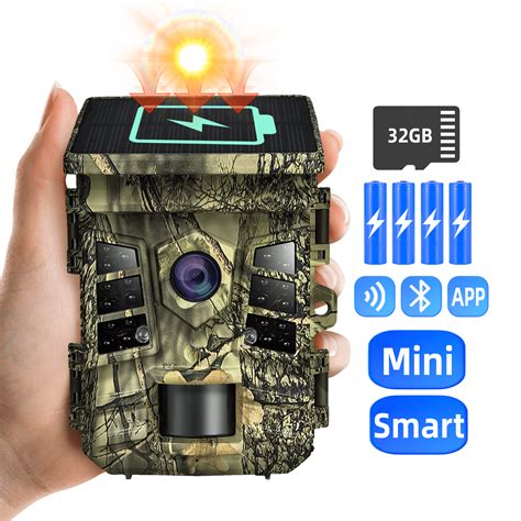 Solar Trail Camera With Sd Card Wifi K Mp Hunting Game Camera With