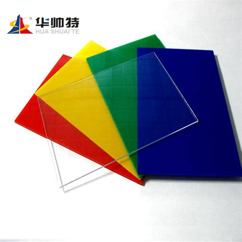 Huashuaite High Quality Hard Acrylic Sheet Transparent Colored Plastic