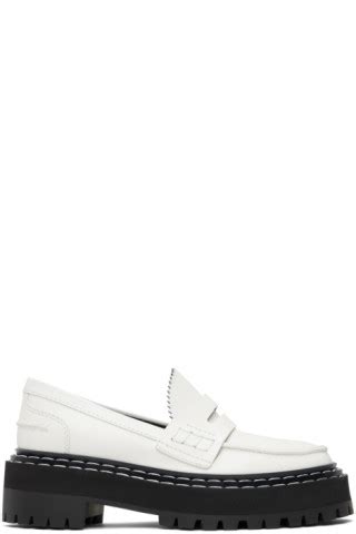 Off White Lug Sole Platform Loafers By Proenza Schouler On Sale