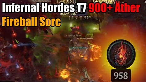 Diablo Infernal Hordes T Ther Fireball Sorc Youtube