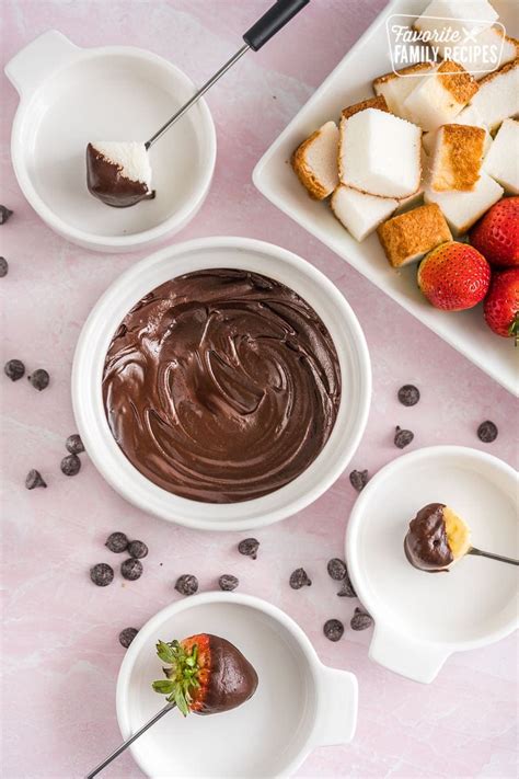 How to Make Chocolate Fondue (2 ingredients!)