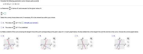 Solved Consider The Following Parametric Curve Answer Parts Chegg