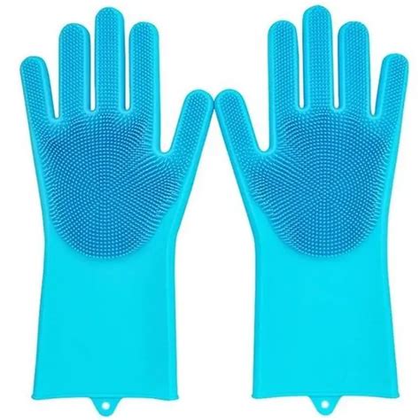 Luva De Silicone Louca - Luva de Silicone Lava Louça Mágica Azul CBRN11469