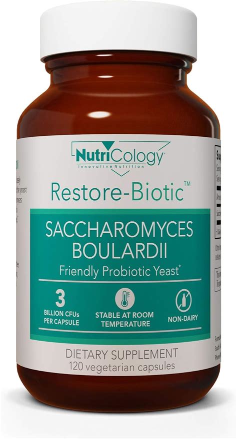 Buy Nutricology Restore Biotic Saccharomyces Boulardii Gi Health Probiotic 120 Vegetarian