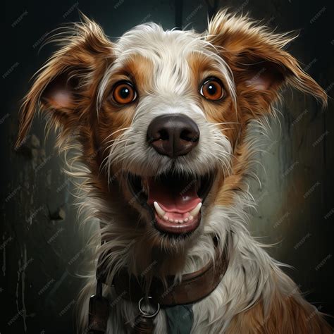 Premium AI Image | dog portrait realistic style Generative AI