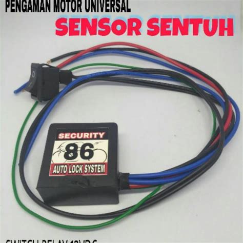 Pengaman Motor Sensor Sentuh Anti Maling Timer Alarm Klakson Kunci