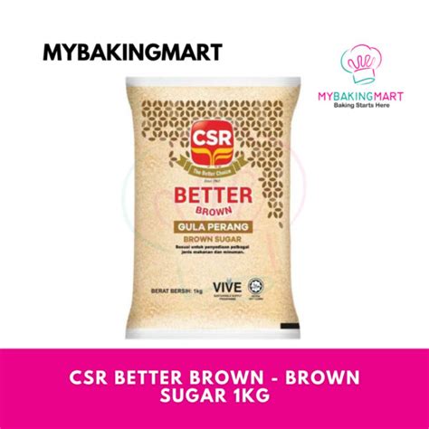 Csr Better Brown Sugar Kg Gula Perang Mybakingmart