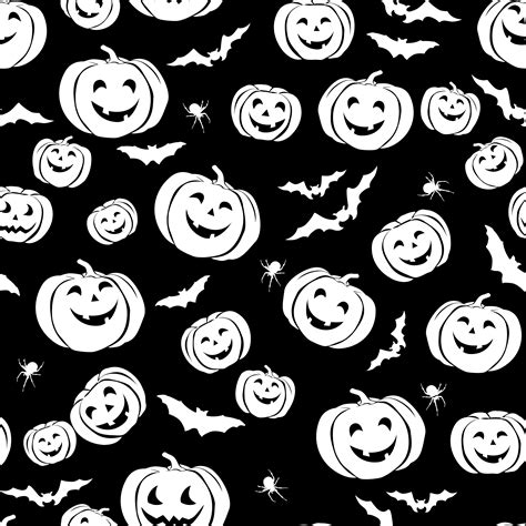 Happy Halloween Seamless Pattern Holiday Party Background With 588834 Vector Art At Vecteezy