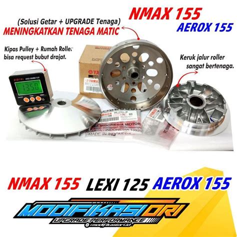 Jual PAKET UPGRADE CVT NMAX CVT RACING AEROX RUMAH ROLER BUBUT YAMAHA