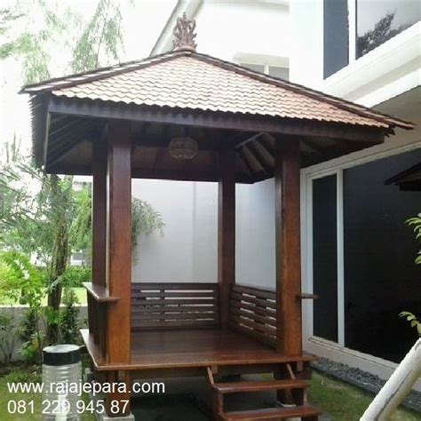 Gazebo Kayu Minimalis Rajajepara