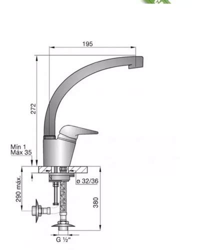 Canilla Griferia Monocomando Para Mesada Cocina Pico Cisne Tienda123click