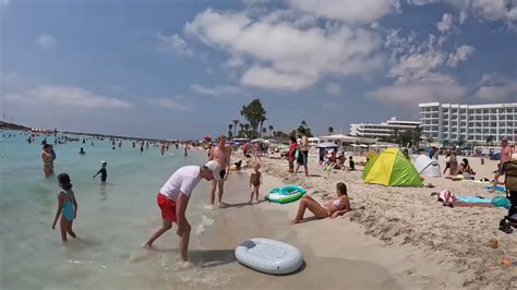 Nissi Beach Walk Ayia Napa Cyprus 2022 August YouTube