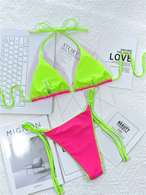 Sexy Brazilian String Thong Bikini Swimwear Set New Texas Republic