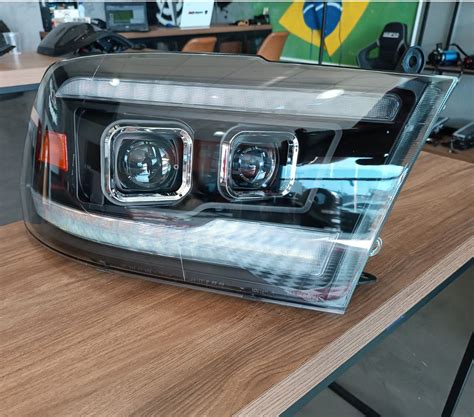 Farol Dodge Ram Gobos X Import Acess Rios Para Pickups