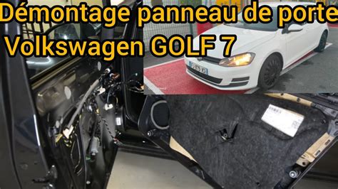 VOLKSWAGEN GOLF 7 démontage panneau de porte avant gauche YouTube