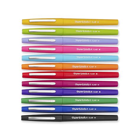 Paper Mate Flair Felt Tip Pens Medium Point 0 7mm Assorted Colors