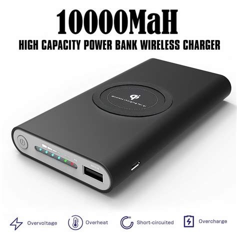 [Qi Wireless Charger + Qualcomm QC3.0 Power Bank] 10000mAh Wireless ...