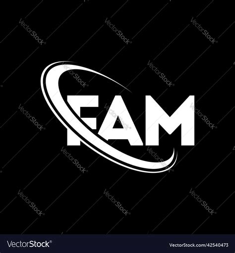 Fam logo letter design Royalty Free Vector Image