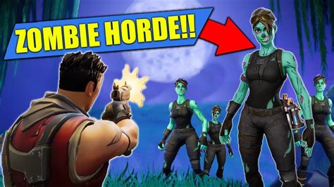 New Zombie Horde Custom Game In Fortnite Battle Royale Youtube