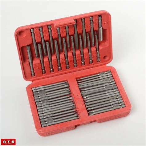 50pc Extra Long Security Bit Set Tamper Proof Torx Tri Wing Pozi Spline