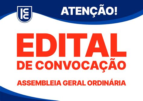 Aten O Edital De Convoca O Assembleia Geral Ordin Ria Itaguar