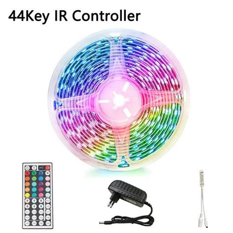 BANDE LED IR Control UK Plug 1M Full Set Bande Lumineuse Led RGB Dc