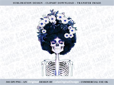 Royal Blue Skeleton Halloween Clipart Graphic by LulusDigitalDesign · Creative Fabrica