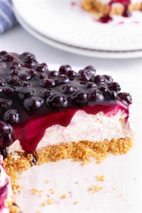 No-Bake Blueberry Cheesecake | All Things Mamma