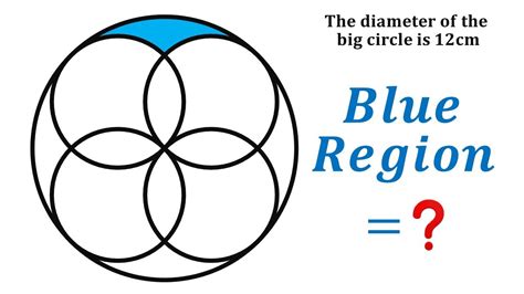 Geometry Puzzle Area Of Blue Shaded Region Math Maths YouTube