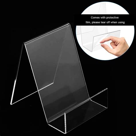 Transparent Acrylic Book Stand Plate Book Holder Easels For Display