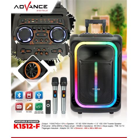 Jual Advance K F Speaker Meeting Bluetooth Aktif Free Mic