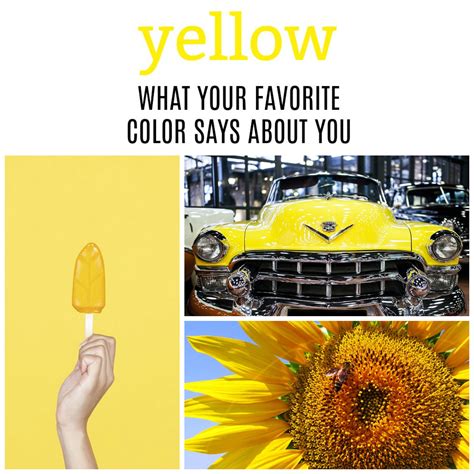 Yellow What Your Favorite Color Says About You Jenny At Dapperhouse