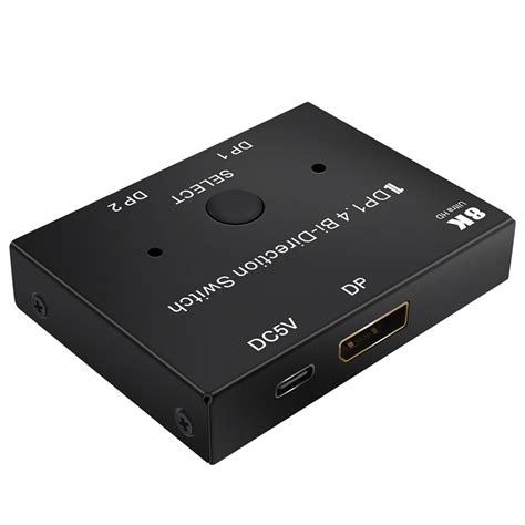 Displayport Switch Ultra Hd K Bi Directional Dp Switcher Splitter