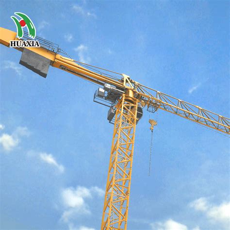 New Qtp80 5015 6 Ton Mobile Flat Top Tower Crane Types Price List