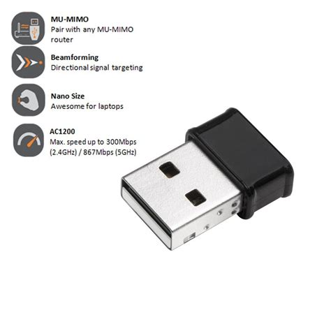 Edimax Ew Ulc Ac Dual Band Ac Wave Wifi Usb Adapter Ebay