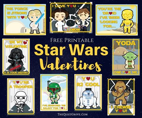 Printable Star Wars Valentines