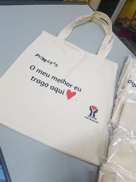 Sacola Eco Bag Personalizada X Algod O Cru Elo