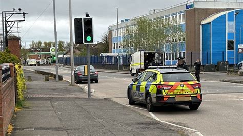 Belfast Man Charged After Car Crashes Into Police Station Bbc News