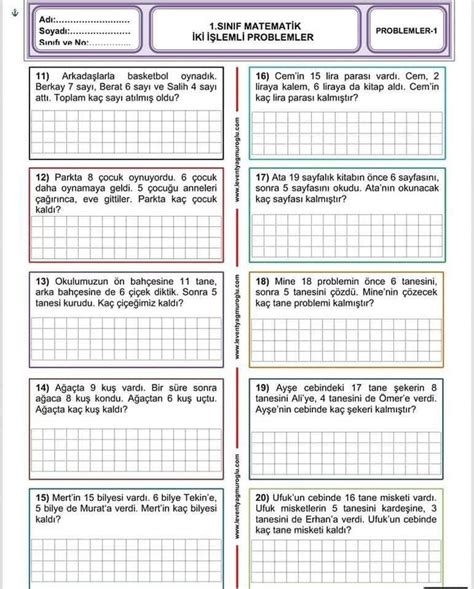 Sabahat Adlı Kullanıcının 1sınıf Panosundaki Pin 1 Sınıf Matematik