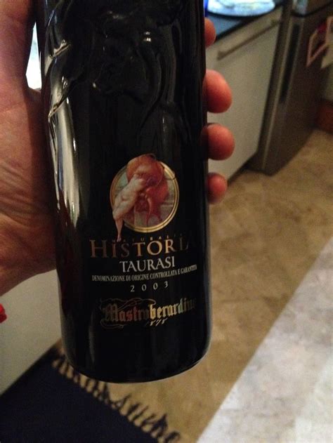 2003 Mastroberardino Historia Taurasi Aglianico DOCG Winemaker S Notes