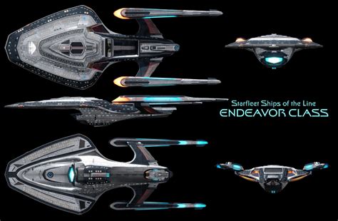 Endeavor Class Starship High Resolution By Enethrin On Deviantart In 2022 Star Trek Ships