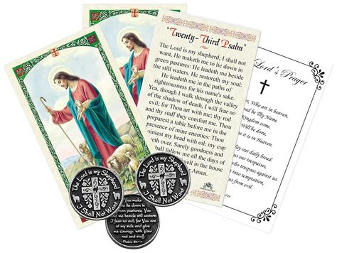 Buy Psalm 23 Prayer Card With Psalm 23 Coin The Lord Is My Shepherd