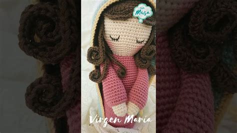 Vírgen María para Nacimiento Tejido a Crochet Belén Amigurumi